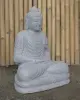  Product image 2 of the product “Seated Buddha made of Riverstone in Dhyana position - gesture of meditation, H.62 cm, natural. ”